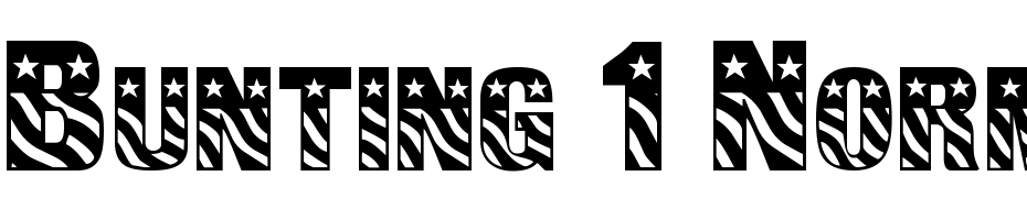 Bunting 1 Normal Font Download Free