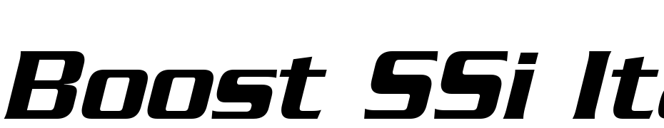 Boost SSi Italic Font Download Free
