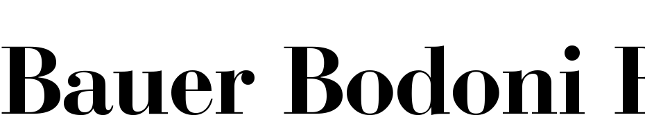 Bauer Bodoni Bold BT Font Download Free