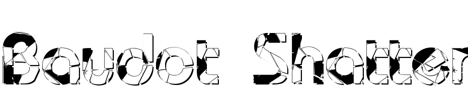 Baudot Shatter DB Font Download Free