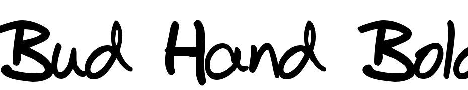 Bud Hand Bold Font Download Free