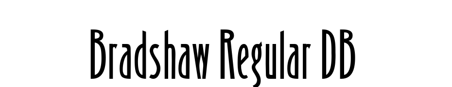 Bradshaw Regular DB Font Download Free