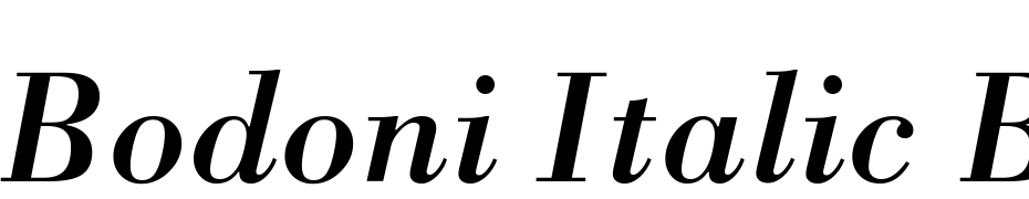 Bodoni Italic BT Fuente Descargar Gratis