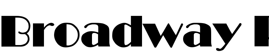Broadway Regular DB Font Download Free