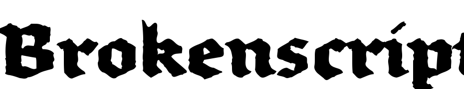 Brokenscript Bold Rough Font Download Free