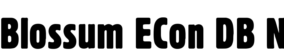 Blossum ECon DB Normal Font Download Free