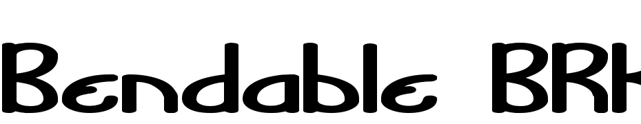 Bendable BRK Font Download Free