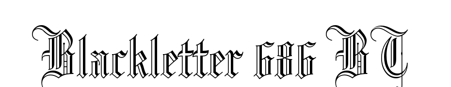 Blackletter 686 BT Font Download Free