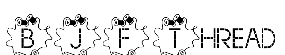 BJF Thread Font Download Free
