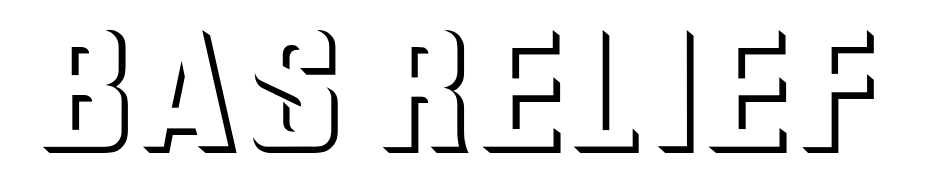 Bas Relief Font Download Free