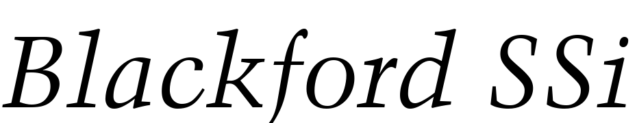 Blackford SSi Italic Font Download Free