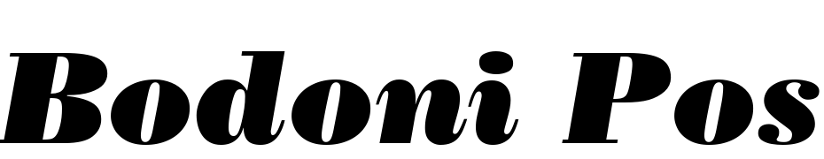 Bodoni Poster SSi Poster Italic Font Download Free