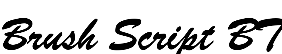 Brush Script BT Scarica Caratteri Gratis