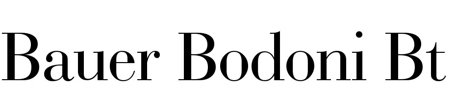 Bauer Bodoni BT cкачати шрифт безкоштовно