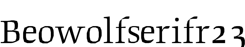 Beowolfserifr23 Font Download Free