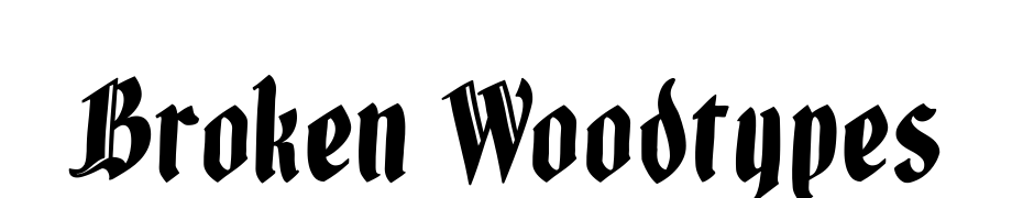 Broken Woodtypes Font Download Free