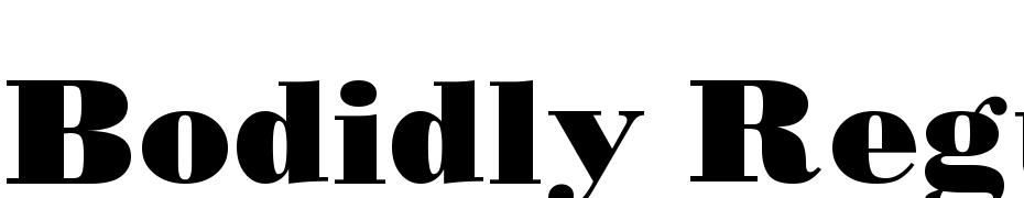 Bodidly Regular Schrift Herunterladen Kostenlos