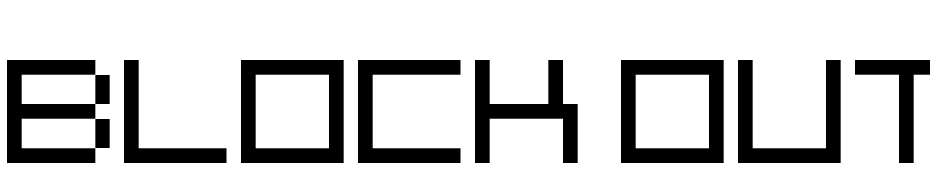 Block Out Font Download Free