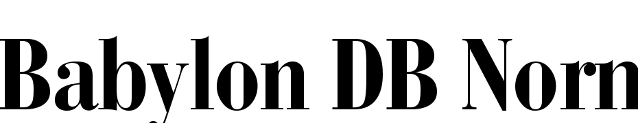 Babylon DB Normal Font Download Free