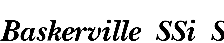 Baskerville SSi Semi Bold Italic Font Download Free