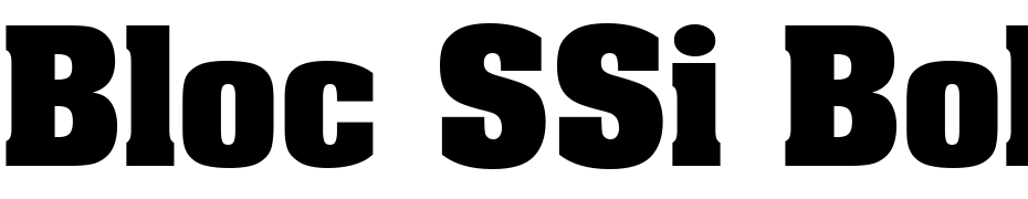 Bloc SSi Bold Font Download Free