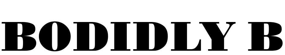 BODIDLY Bold Font Download Free