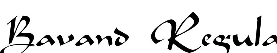 Bavand Regular Font Download Free