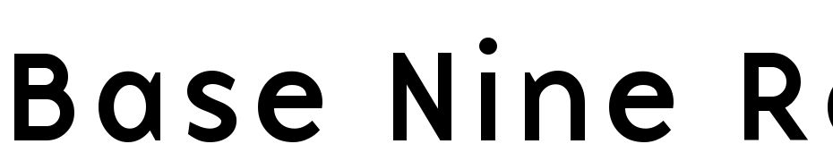 Base Nine Regular Font Download Free