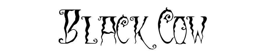 Black Cow Font Download Free