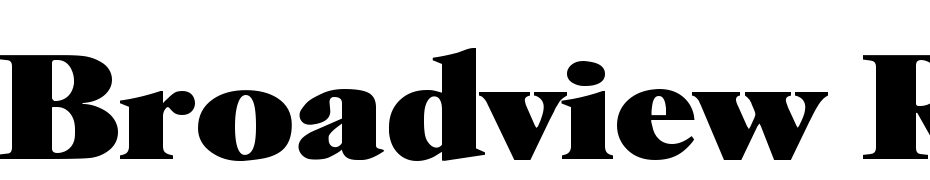 Broadview Regular Font Download Free