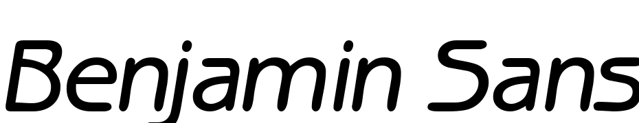 Benjamin Sans Medium Regular Italic Font Download Free