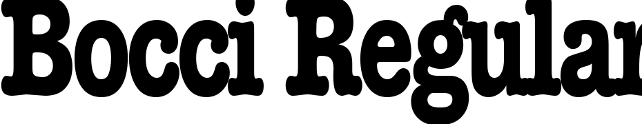 Bocci Regular Font Download Free