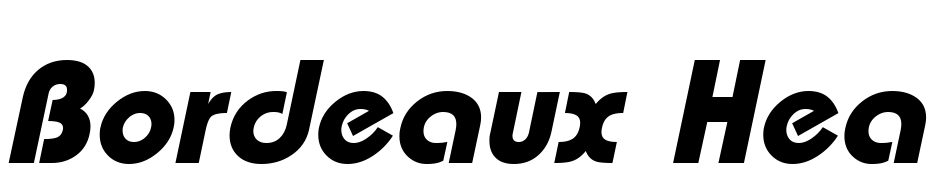 Bordeaux Heavy Italic cкачати шрифт безкоштовно