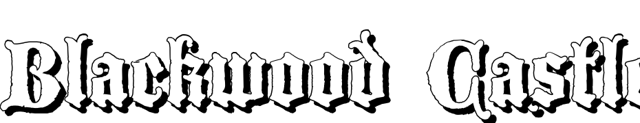 Blackwood Castle Shadow Font Download Free