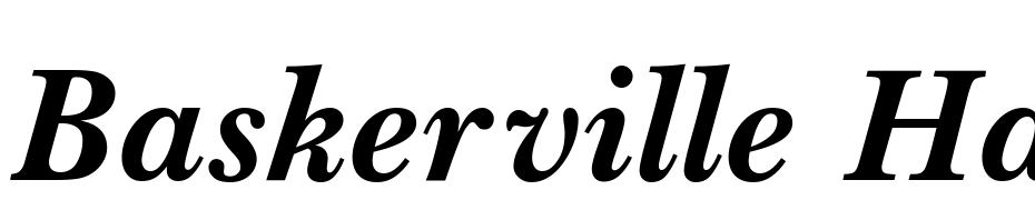 Baskerville Handcut BOLDITALIC Font Download Free