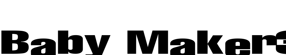 Baby Maker35 Regular Font Download Free