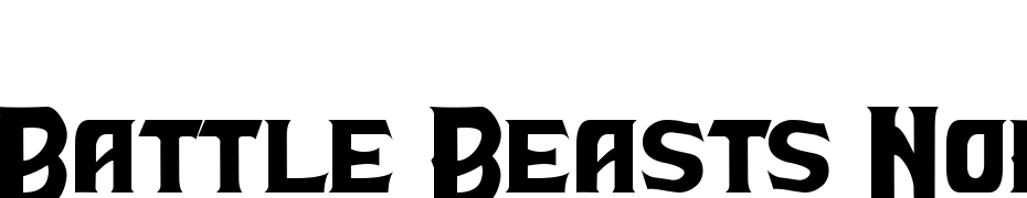 Battle Beasts Normal Font Download Free