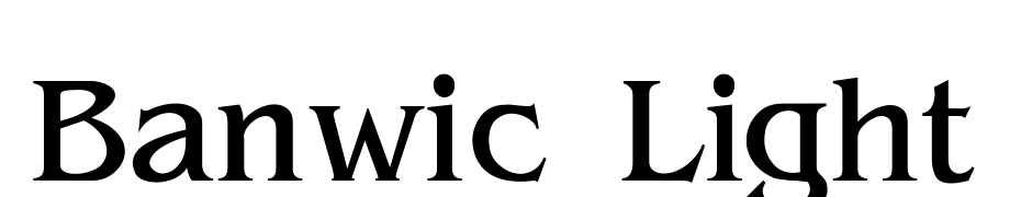 Banwic Light Font Download Free