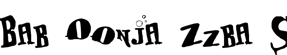 Bab Oonja Zzba Sso On Font Download Free