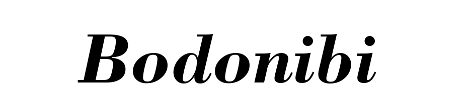 Bodoni Bold Italic BT Font Download Free