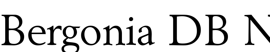 Bergonia DB Normal Font Download Free