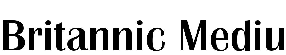 Britannic Medium BOLD Font Download Free