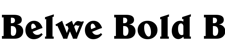 Belwe Bold BT Font Download Free