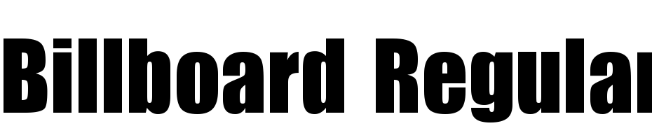 Billboard Regular Font Download Free