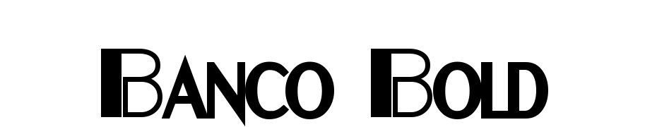 Banco Bold Font Download Free