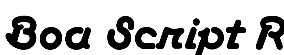 Boa Script Regular Font Download Free