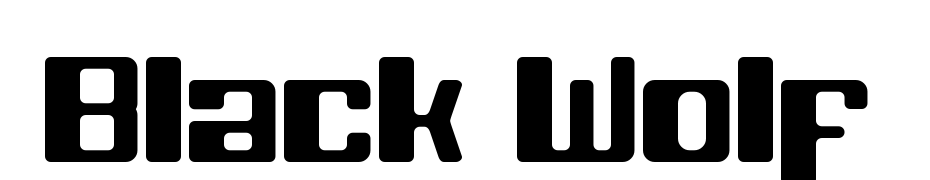 Black Wolf Font Download Free