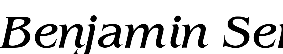 Benjamin Serif Regular Italic Font Download Free