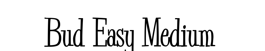 Bud Easy Medium Font Download Free