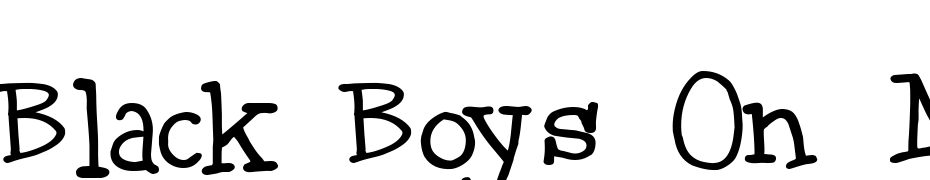 Black Boys On Mopeds Font Download Free